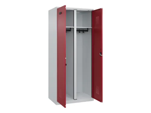 locker voor scheiding van kleding,HxBxD 1850x800x500mm,2vak