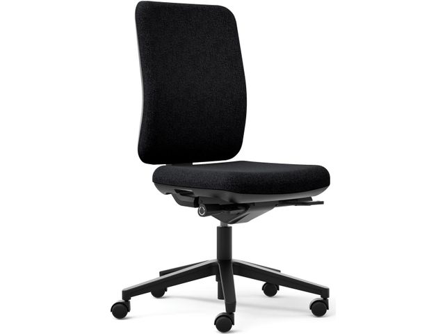bureaustoel Oscar zwart stof | KantoorBureaustoel.nl