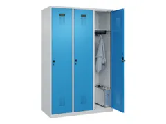 locker,HxBxD 1850x1200x500mm,3vak,vak B 400mm,draaigrendel