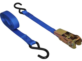 Spanband ProPlus ratel 5 meter met 2 haken blauw - 2