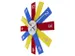 Design wandklok - 40cm- Stille klok - Multicolor - Acryl - NeXtime "Pl