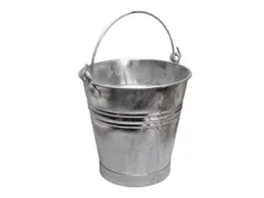 emmer,HxØ 325x295mm,11l,plaatstaal vuurverzinkt,m. voet van bandijzer