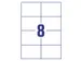 Etiquette Avery Zweckform 3427 105x74mm blanc 800 pièces