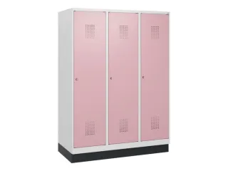 schoollocker,HxBxD 1630x1200x500mm,3vak,vak B 400mm,cil.-slot,sokkel - 2
