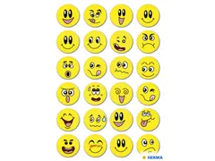 Sticker Etiket Herma 3657 Smiley 24 stuks