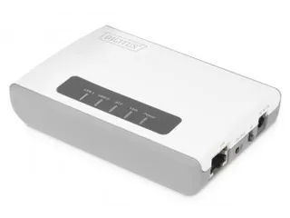 2-poorts USB 2.0 draadloze multifunctionele netwerkserver 300 Mbps - 1
