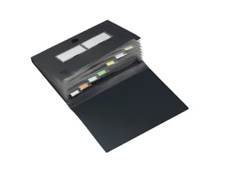 Sorteermap HF2 A4 7 vakken antraciet PP - 1