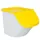 ingrediëntendispenser HxBxD 450x430x610mm 40l PP bak/deksel wit/geel