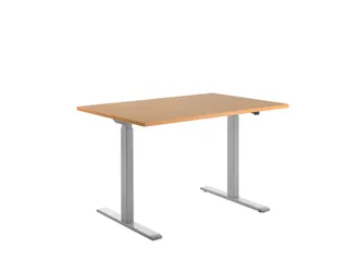 Elektrisch ihv bureau,HxBxD 700-1200x1200x800mm,blad beuken - 2