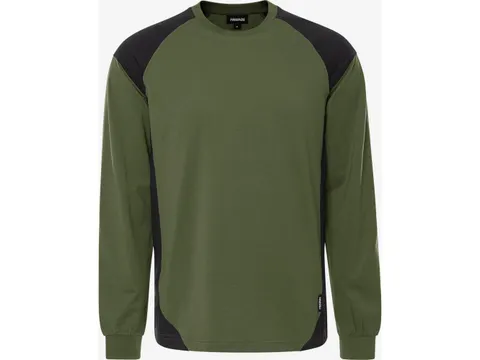 Fristads 7071 GTM T-shirt lange mouw legergroen/zwart maat 3XL per st