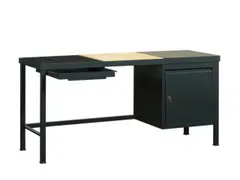 lastafel,HxBxD 850x1800x625mm,blad rooster/vuurvaste steen/staal