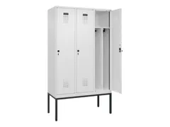 locker voor scheiding van kleding,HxBxD 2120x1200x500mm,3vak