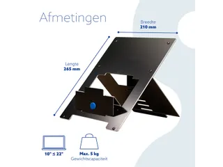 Laptopstandaard R-Go Riser Flexible voor laptops 10-22 inch - 7