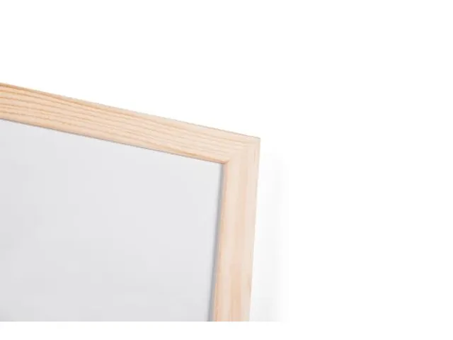 Q-connect Whiteboard houten frame 90x120cm Melamine niet-magnetisch