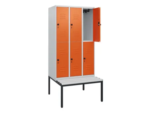 Dubbeldekse dekenkist,HxBxD 1950x900x815mm,3x2vak.,vak B 300mm