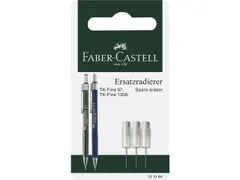 Reservegum Faber-Castell met reinigingsnaald set a 3 stuks