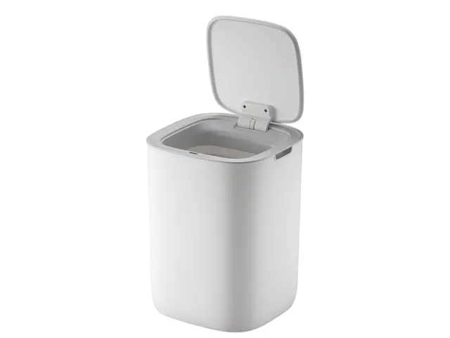 Morandi Trendy Vierkante Afvalbak Smart Sensor Bin 12 Liter Wit
