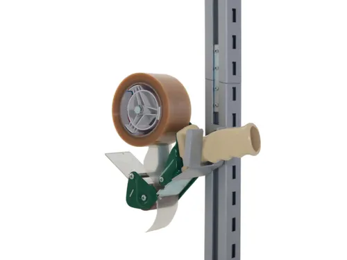 houder v. plakbandafroller,v. paktafel,HxBxD 78x110x38mm,staal,RAL9006