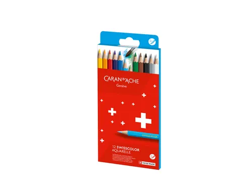 Kleurpotloden Caran D'ache aquarel doos à 12 stuks
