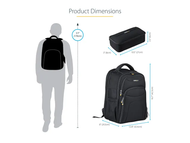 15.6 Inch Laptop Rugzak met Verwijderbare Opbergtas voor Accessoires