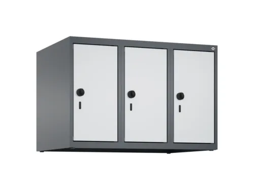 opzetkast,v. locker,3vak.,vak B 250mm,HxBxD 500x750x500mm,vleugeldeur