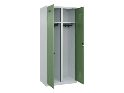 locker voor scheiding van kleding,HxBxD 1850x800x500mm,2vak