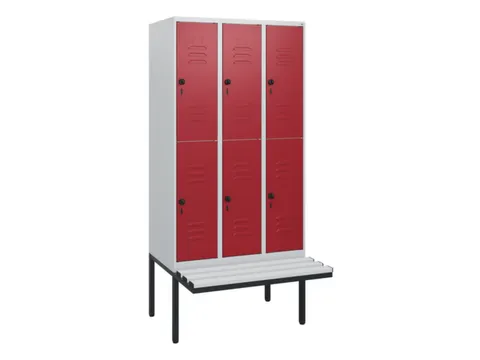 Dubbeldekse dekenkist,HxBxD 1950x900x815mm,3x2vak.,vak B 300mm
