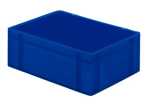 Euronorm-Stapelbak 33l 175x 600x 400mm Wanden/Bodem Gesloten Blauw