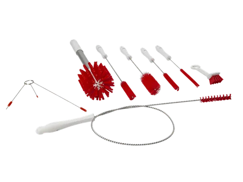 Hygiene 5358-4 Shake borstelset rood set speciale borstels FDA