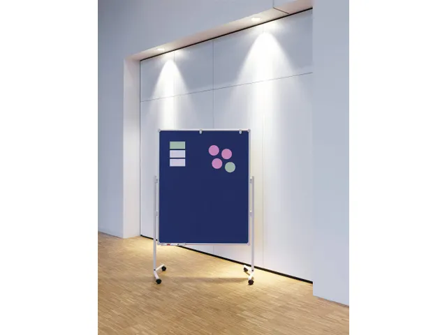Tableau d'information mobile MAULpro textile bleu 150x120cm