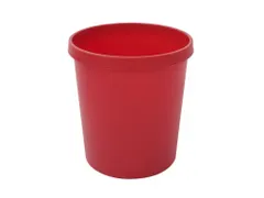 Ronde Papierbak 18 Liter Rood