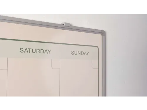 Weekplanner Elegance Engels softline profiel 8mm 90x120cm aluframe