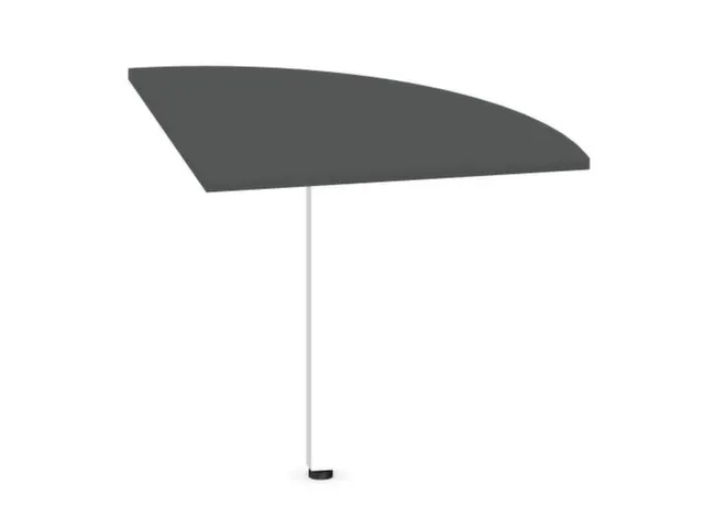 angle de liaison,90 °,HxlxP 720-840x800x800mm,rond,MS-gris foncé