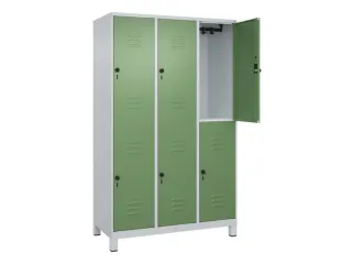 dubbeldekse locker,HxBxD 1950x1200x500mm,3x2vak.,vak B 400mm - 2