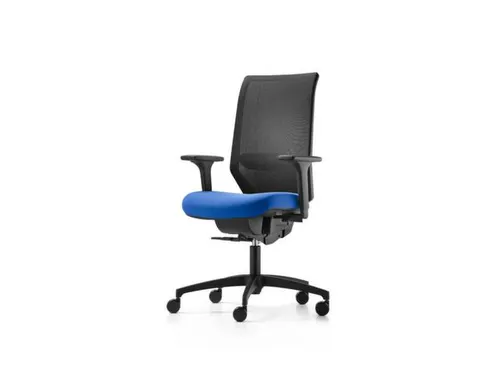 Dauphin Bureaustoel Shapemesh Plus met synchroonmechanisme Blauw
