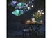 Lanterne Nextime Lumi 40 cm tissu turquoise