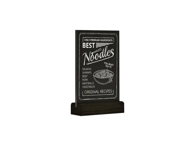 Krijtbord Europel tafelmodel A6 staand zwart