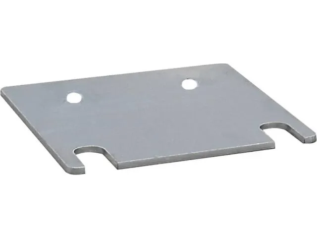 onderlegplaat,v. staanderframe,LxB 120x130mm,dikte 2mm