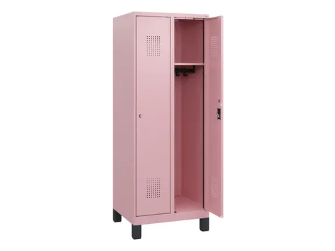 schoollocker,HxBxD 1630x600x500mm,2vak,vak B 300mm,cil.-slot,voeten