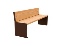 zitbank,B 1800mm,3latten,hout-zitting licht eikenhout,zitting H 450mm