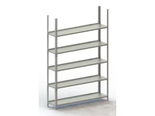 magazijnstelling,grondveld,HxBxD 1850x1254x304mm,vaklast 80kg - 1