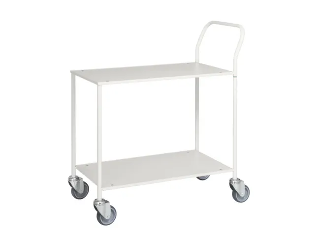 Tafelwagen,Draagverm. 150Kg,2Etage(S),Etage(S) Melaminecoating,Wit,Wit