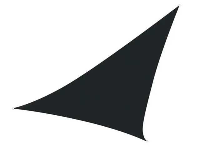 Voile solaire perméable triangulaire 5x5x5m Anthracite