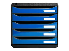 Exacompta Ladenblok Iderama Big-Box A4+ 5 Laden Zwart/Ijsblauw
