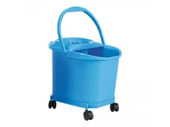 Denox Mopemmer 16 liter kunststof Blauw met wielen