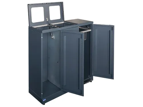 Bica 973 Afvalscheidingsunit 3x65 Liter Zwart