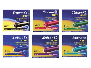 Inktpatroon Pelikan 4001 donkergroen 6 stuks - 2