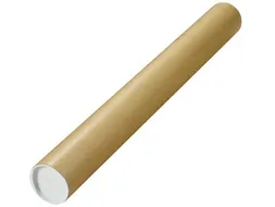 Verzendkoker rond bruin 750x80 mm