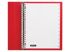 Tabbladen Quantore A4 23-Gaats 1-12 Genummerd Wit Pp