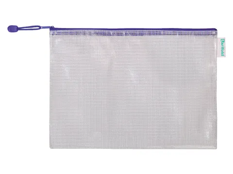 Opbergtas Tarifold met rits 330x240mm PVC blauw